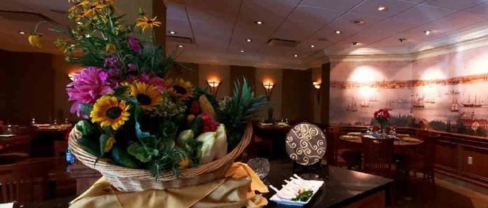 Sunflower Arrangement in Dining Room