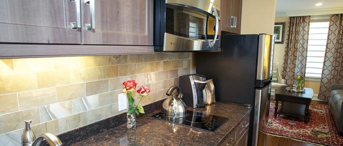 Kitchen in The Gruman Suite
